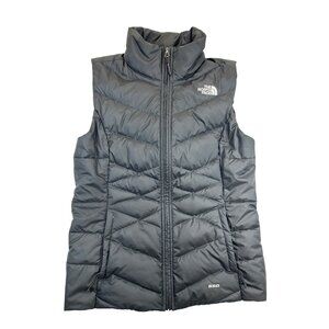 The‎ North Face Puffer Vest Womens Small Black 550 Fill Down Full Zip